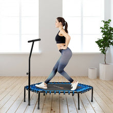 Load image into Gallery viewer, 51&quot; Mini Fitness Trampoline with Adjustable Bar
