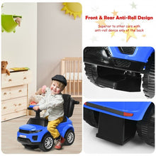 Load image into Gallery viewer, Honey Joy 3 in 1 Ride on Push Car Toddler Stroller Sliding Car with Music-Blue

