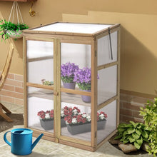 Load image into Gallery viewer, Garden Portable Wooden Raised Plants Greenhouse
