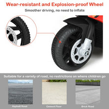 Load image into Gallery viewer, 6V Kids 4-Wheel Ride On Police Motorcycle with Training Wheels-Red
