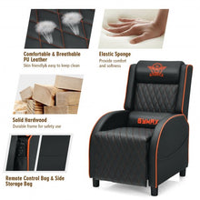 Load image into Gallery viewer, Massage Gaming Recliner Chair w/Headrest &amp; Adjustable Backrest - Home Theater-OR
