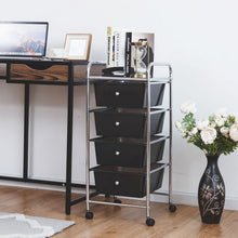 Load image into Gallery viewer, 4 Drawers Metal Rolling Storage Cart
