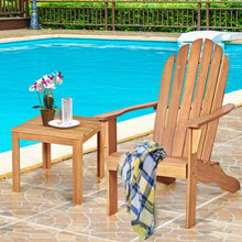 Load image into Gallery viewer, Outdoor Solid Wood Durable Patio Adirondack Chair-Natural
