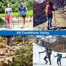 Load image into Gallery viewer, Pair 2 65-135 cm Trekking Alpenstock Anti-shock Sticks
