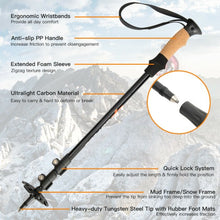 Load image into Gallery viewer, 2 Pack Adjustable Walking Hiking Poles
