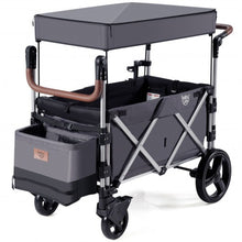 Load image into Gallery viewer, 2 Passenger Push Pull Stroller with Adjustable Handle Bar
