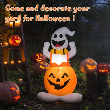 Load image into Gallery viewer, 4.5&#39; Halloween Inflatable Ghost in Pumpkin with Light
