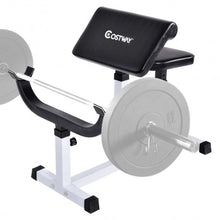 Load image into Gallery viewer, Biceps Trainer Seated Arm Barbell Curl Weight Bench
