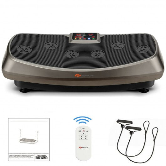 Vibration Plate Exercise Machine with Loop Bands Home