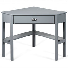 Load image into Gallery viewer, Corner Wooden PC Laptop Computer Desk-Gray
