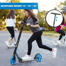 Load image into Gallery viewer, Portable Folding Sports Kick Scooter w/ LED Wheels-Blue
