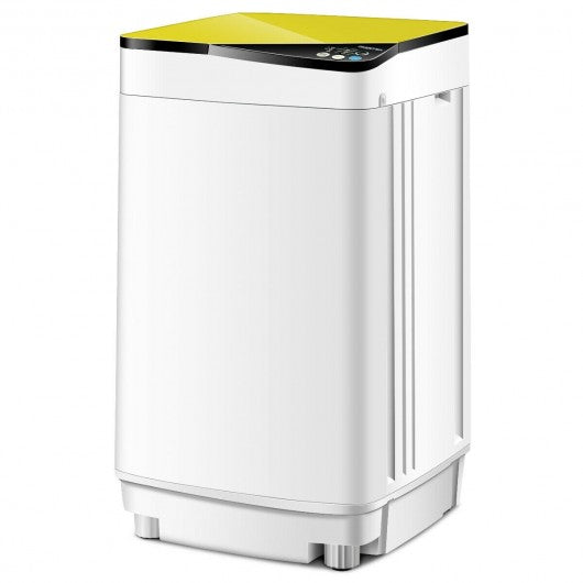 Full-automatic Washing Machine 10 lbs Washer / Spinner Germicidal-Yellow