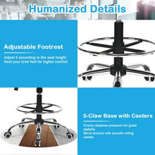 Load image into Gallery viewer, Adjustable Height Flip-Up Mesh Drafting Chair
