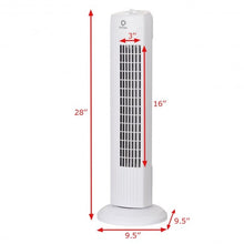 Load image into Gallery viewer, Fantask 35W 28&quot; Quiet Bladeless Oscillating Tower Fan-White
