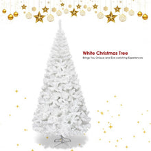 Load image into Gallery viewer, 7 ft  White Artificial PVC Christmas Tree w/ Stand
