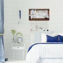 Load image into Gallery viewer, Wall Mounted Jewelry Rack with Removable Bracelet Rod
