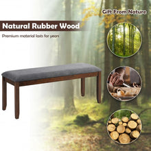 Load image into Gallery viewer, Upholstered Entryway Bench Footstool with Wood Legs
