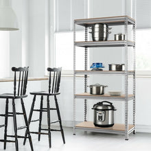 Load image into Gallery viewer, 5-Tier Steel Shelving Unit Storage Shelves Heavy Duty Storage Rack-Silver
