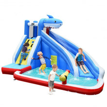 Load image into Gallery viewer, Inflatable Water Slide Shark Bounce House Castle without Blower
