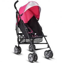 Load image into Gallery viewer, Folding Lightweight Baby Toddler Umbrella Travel Stroller-Pink

