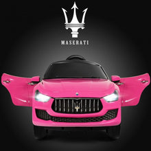 Load image into Gallery viewer, 12 V Remote Control Maserati Licensed Kids Ride on Car-Pink
