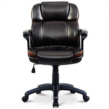 Load image into Gallery viewer, Dark Brown Ergonomic Mid-Back Office Chair
