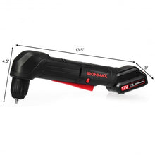 Load image into Gallery viewer, 12V Cordless Angle Drill with 3/8&quot; Single Sleeve Chuck
