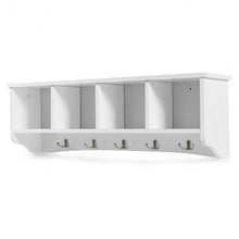 Load image into Gallery viewer, Wall-Mounted Storage Cabinet Hanging Entryway Shelf Coat Rack
