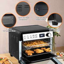 Load image into Gallery viewer, 12-in-1 23 QT Digital Toaster Air Fryer Oven Rotisserie with 9 Accessories
