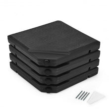 Load image into Gallery viewer, 4 Pcs 238lb Patio Cantilever Offset Umbrella Base Weight Stand
