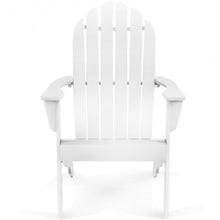 Load image into Gallery viewer, Outdoor Solid Wood Durable Patio Adirondack Chair-White
