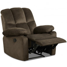 Load image into Gallery viewer, Recliner Chair Single Sofa Lounger Home Theater Seating with Footrest-Brown
