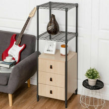 Load image into Gallery viewer, Freestanding Steel Frame Storage Tower with 3 Drawers Shelf
