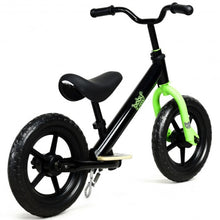 Load image into Gallery viewer, 12” Kids No Pedal Balance Bike with Adjustable Seat-Black
