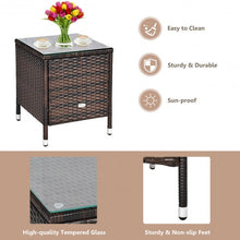 Load image into Gallery viewer, 3 pcs Outdoor Rattan Wicker Furniture Set-Beige
