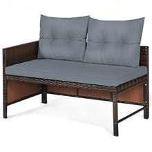 Load image into Gallery viewer, 3 Piece Patio Wicker Rattan Sofa Set-Gray
