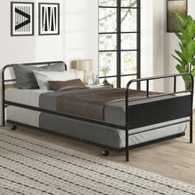 Load image into Gallery viewer, Twin Daybed and Trundle Frame Set Trundle Day Bed

