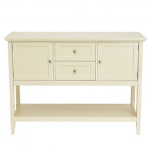 Load image into Gallery viewer, Wooden Sideboard Buffet Console Table  w/ Drawers and Storage-Beige
