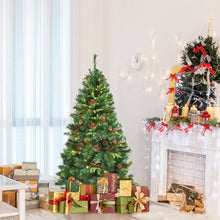 Load image into Gallery viewer, 5 Feet Pre-lit Artificial Hinged Christmas Tree with LED Lights-5 ft

