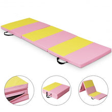 Load image into Gallery viewer, 6&#39; x 2&#39; Folding Fitness Exercise Carry Gymnastics Mat
