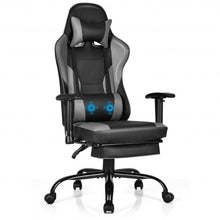 Load image into Gallery viewer, Massage Gaming Chair Recliner w/Footrest and Adjustable Armrests for Home&amp;Office
