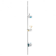 Load image into Gallery viewer, 3-Tier Stainless Steel Adjustable Corner Shower Storage Shelf
