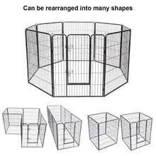 Load image into Gallery viewer, 40&quot; 8 Metal Panel Heavy Duty Pet Playpen Dog Fence
