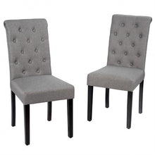 Load image into Gallery viewer, Set of 2 Tufted Dining Chair -Gray
