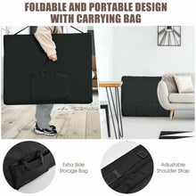 Load image into Gallery viewer, 3 Fold 84&quot; L Portable Adjustable Massage Table with Carry Case-Black
