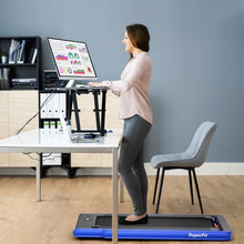 Load image into Gallery viewer, 2-in-1 Electric Motorized Health and Fitness Folding Treadmill with Dual Display-Blue
