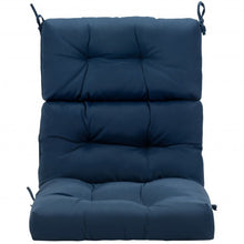 Load image into Gallery viewer, 22" x 44" Tufted Outdoor Patio Chair Seating Pad-Blue
