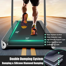 Load image into Gallery viewer, 4.75HP 2 In 1 Folding Treadmill with Remote APP Control-Silver
