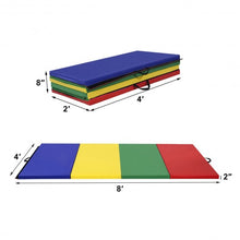 Load image into Gallery viewer, 4&#39; x 8&#39; x 2&quot; 4 Colors Folding Panel Gymnastics Mat
