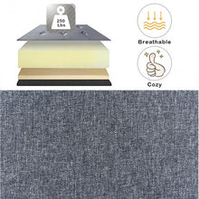 Load image into Gallery viewer, 48&quot; Rectangular Fabric Storage Ottoman Bench Button Tufted Foot Rest Stool-Gray

